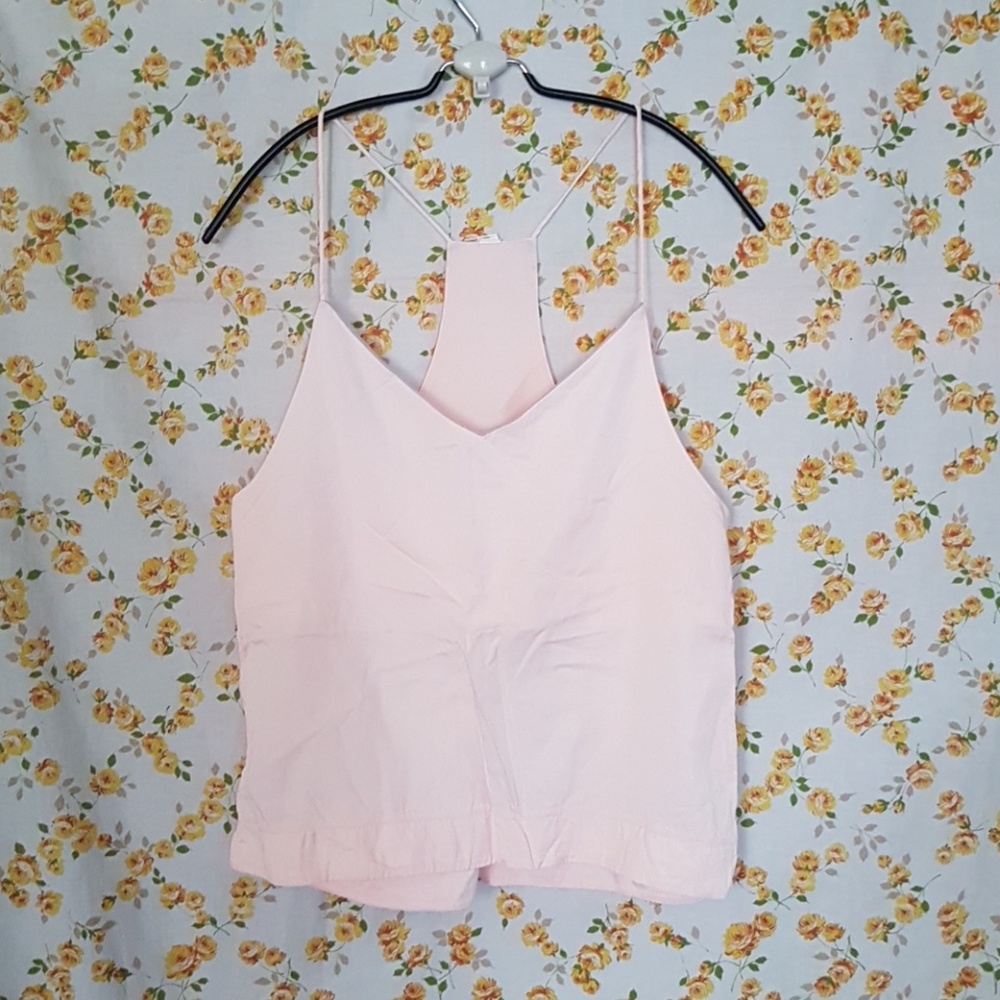 Lululemon 4 Lyocell Pink V Neck Lounge Tank